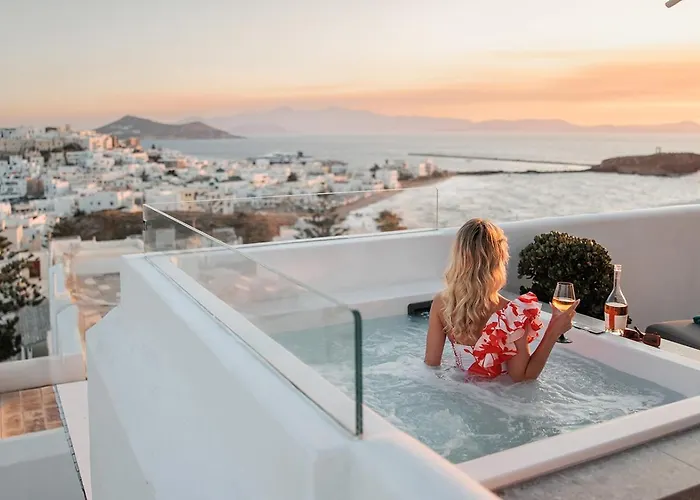 Apartment High End Unique 270 Degree Aerial Sea View Naxos City