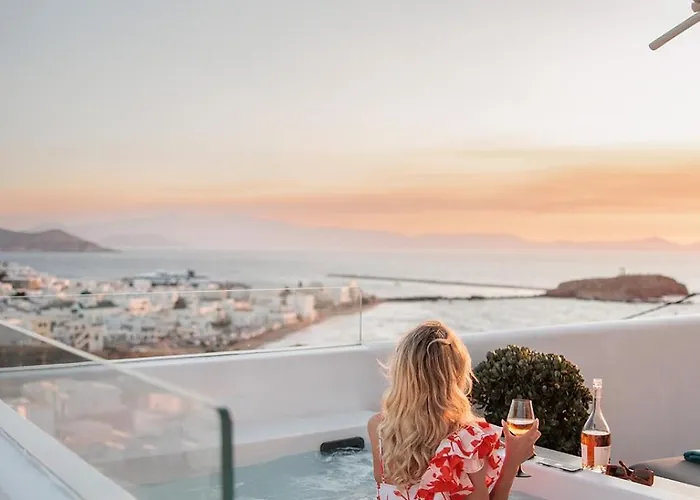 Apartment High End Unique 270 Degree Aerial Sea View Naxos City